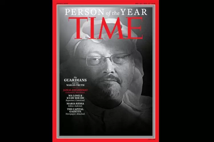 A CAPA DA TIME: Jamal Khashoggi e outros três jornalistas são escolhidos como personalidade do ano  / Reprodução