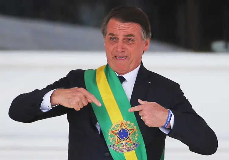 Jair Bolsonaro em cerimônia de posse  (Sergio Moraes/Reuters)