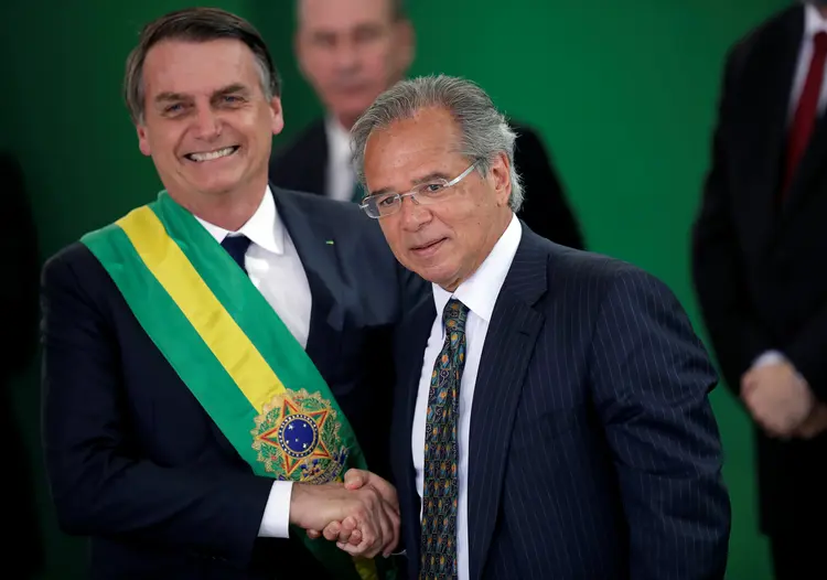 Jair Bolsonaro e Paulo Guedes (Ueslei Marcelino/Reuters)