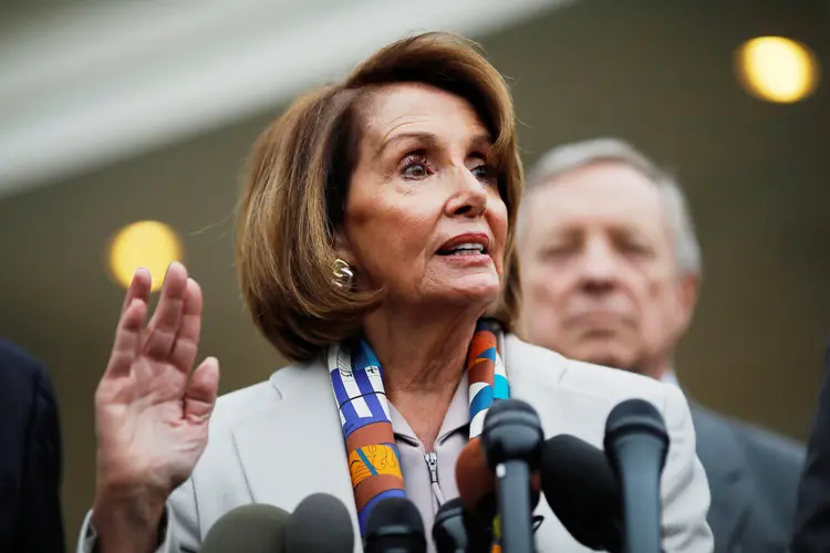 Nancy Pelosi: a democrata e presidente da Câmara dos EUA faz oposição às políticas para construção do muro de Trump (Carlos Barria/Reuters)