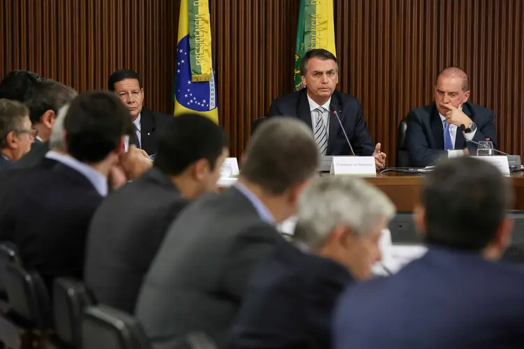 Jair Bolsonaro: presidente se reúne hoje (8) com o Conselho de Ministros (Marcos Correa/Reuters)