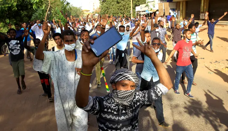 Protestos contra o governo no Sudão (Mohamed Nureldin Abdallah/File Photo/Reuters)