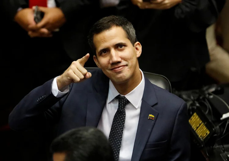 Juan Guaidó: o autoproclamado presidente interino da Venezuela (Manaure Quintero/Reuters)