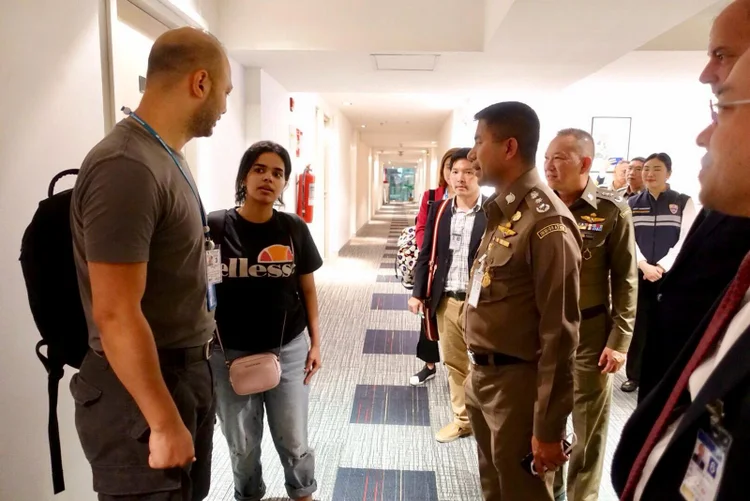 Arábia Saudita: a jovem saudita está retida no aeroporto de Bangcoc (Thailand Immigration Police/Reuters)