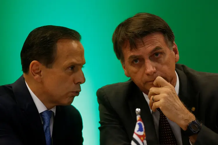 Governador de São Paulo, João Doria, e presidente Jair Bolsonaro (Adriano Machado/Reuters)