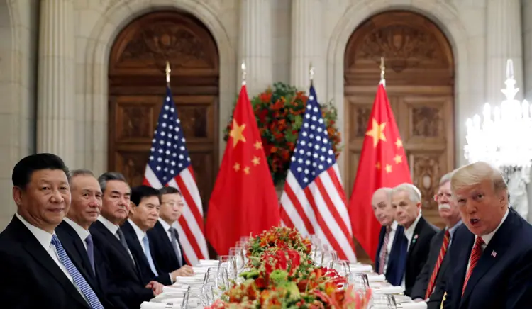Xi Jinping e Donald Trump: presidente das duas potências econômicas tentam chegar em acordo (Kevin Lamarque/Reuters)