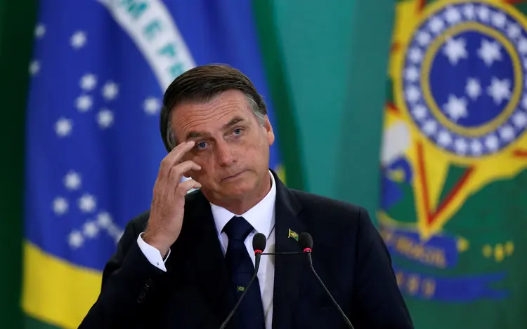 Jair Bolsonaro: ministros já defendiam a escolha de um novo porta voz, já que o entendimento é de que o presidente não poderia conceder entrevistas de forma improvisada (Adriano Machado/Reuters)