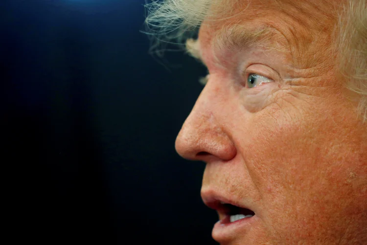 Trump: "shutdown"  iniciado em dezembro passado preocupa. (Leah Millis//Reuters)