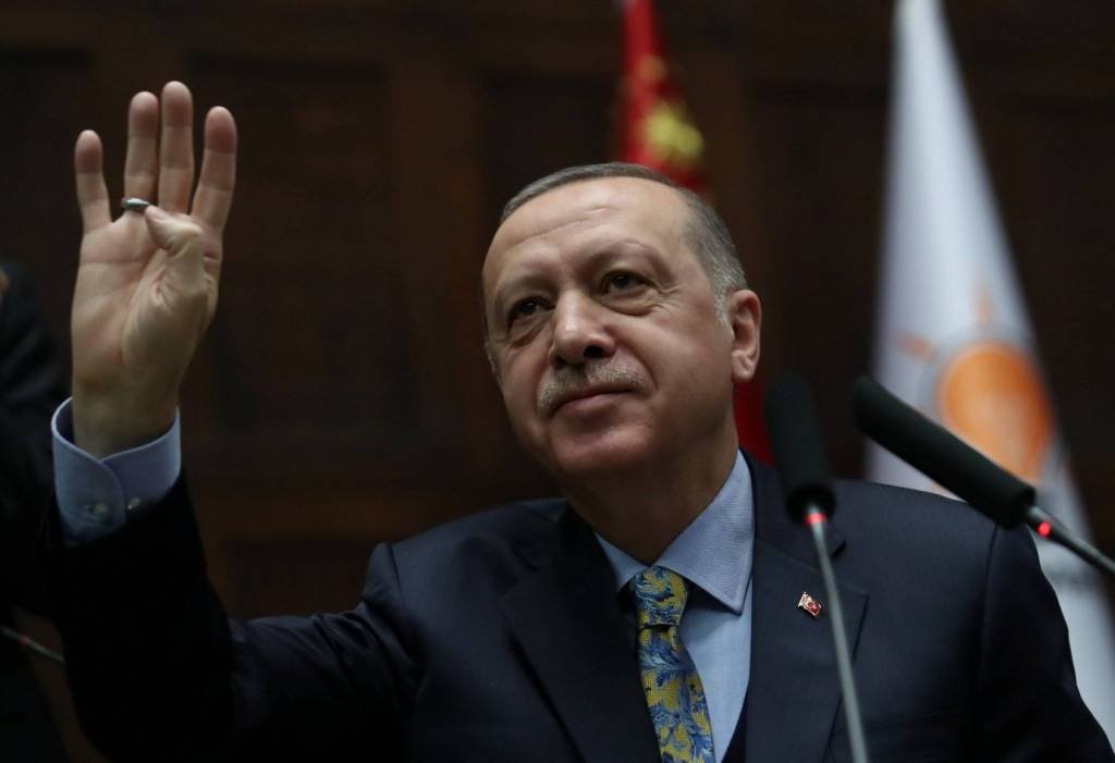Erdogan: presidente iniciou operação militar no norte da Síria contra as Unidades de Proteção do Povo (YPG), a milícia curda que foi apoiada pelos americanos na luta contra o grupo jihadista Estado Islâmico (EI) (Umit Bektas/Reuters)