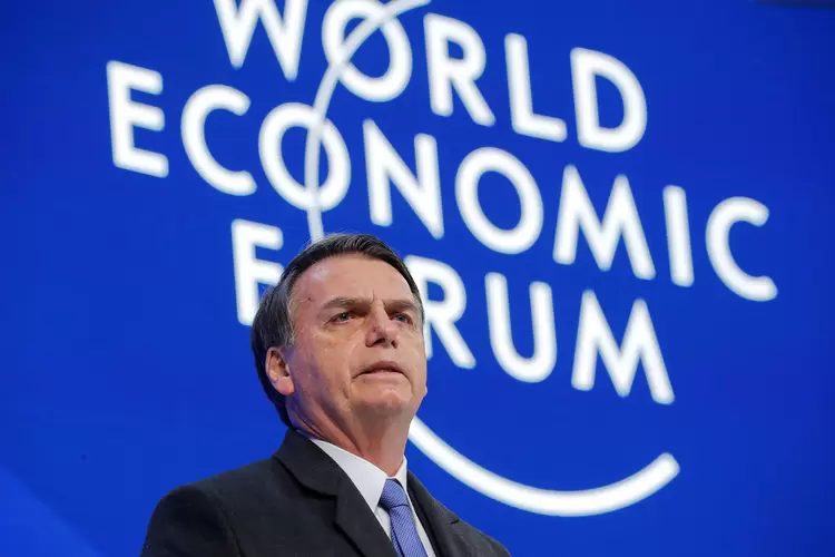 Bolsonaro: discurso do presidente do Brasil durou cerca de seis minutos (Arnd Wiegmann/Reuters)