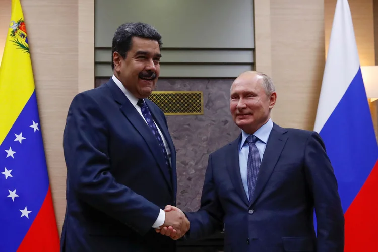 Presidente russo, Vladimir Putin, e presidente da Venezuela, Nicolás Maduro REUTERS/Maxim Shemetov (Maxim Shemetov/Reuters)