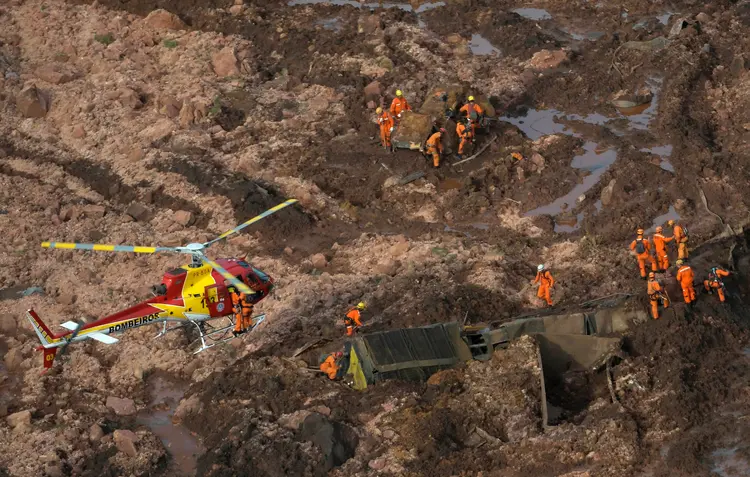 Tragédia em Brumadinho: rompimento de barreira afunda a cidade em lama (Washington Alves/Reuters)