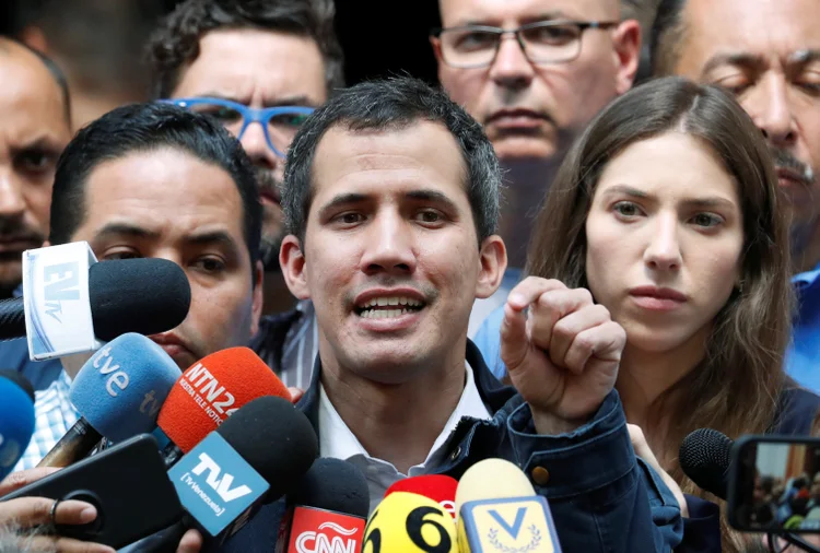 Guaidó: o líder da oposição acredita que Maduro deve renunciar (Carlos Garcia Rawlins/Reuters)