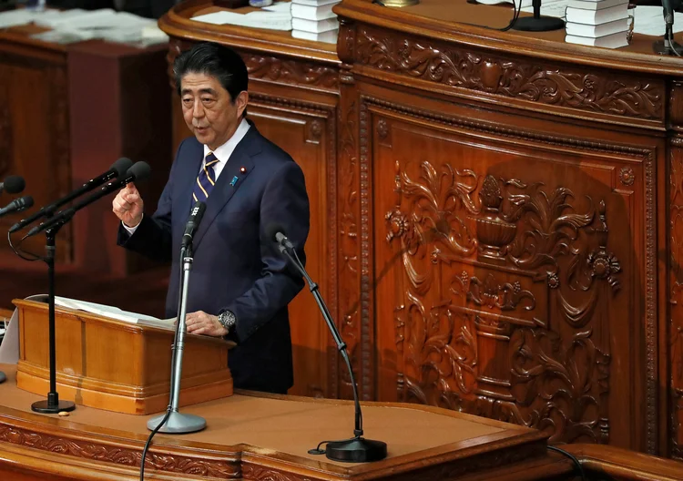 Japão: Abe afirmou que resolver a disputa territorial com a Rússia será uma de suas prioridades (Issei Kato/Reuters)