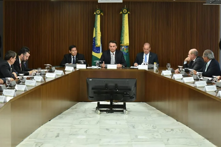 Primeira reunião ministerial de Jair Bolsonaro com equipe (Rafael Carvalho/Ascom/Casa Civil/Divulgação)