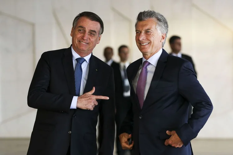 O presidente Jair Bolsonaro recebe o presidente da Argentina, Mauricio Macri, para almoço no Palácio do Itamaraty. (Marcelo Camargo/Agência Brasil)