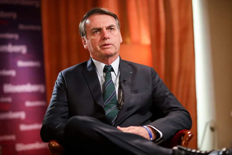 Jair Bolsonaro: Presidente deu primeira declaração confirmando permanência no acordo de Paris (Simon Dawson/Bloomberg)