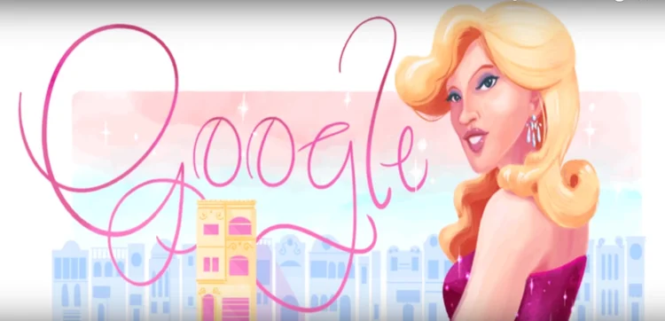 Doodle em homenagem à Brenda Lee (Google/Doodle/Reprodução)