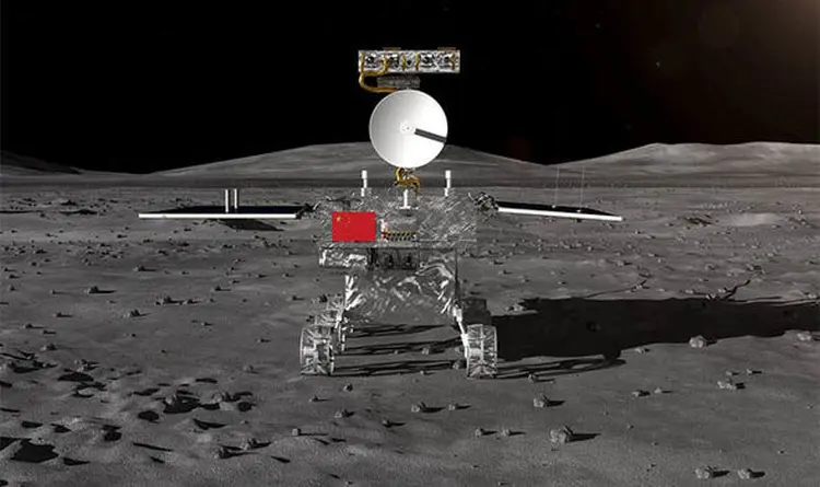 Impressão artística da sonda lunar chinesa Chang'e4, lançada em dezembro de 2018 (EPA/Reprodução)