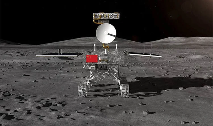 Impressão artística da sonda lunar chinesa Chang'e4, lançada em dezembro de 2018 (EPA/Reprodução)