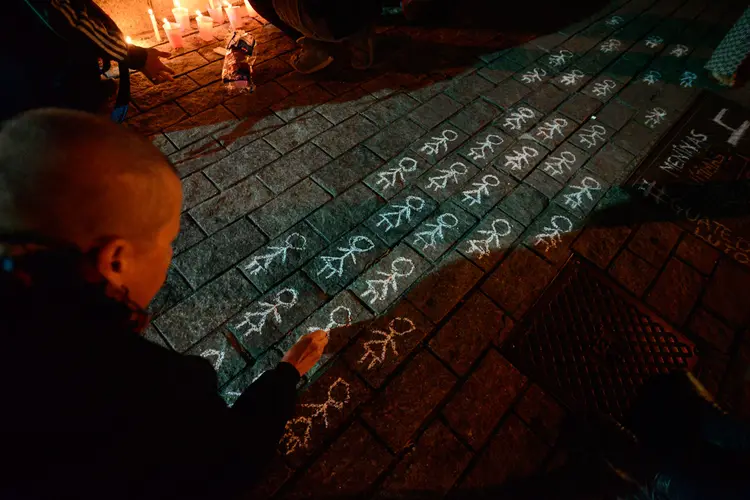 Protesto contra feminicídio (Cris Faga/Getty Images)