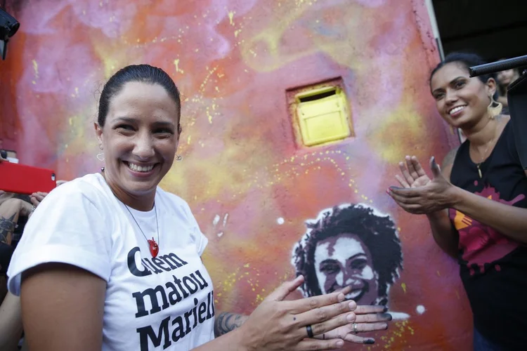 Mônica: viúva de Marielle comemora novos grafites "pintaremos quantas vezes for necessário" (Fernando Frazão/Agência Brasil)