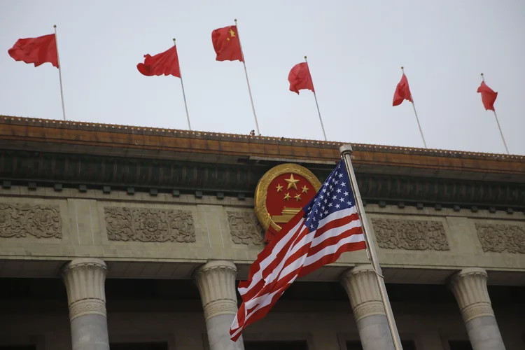 Trump demonstrou recentemente otimismo em relação a um encontro com o dirigente chinês (Thomas Peter-Pool/Getty Images)