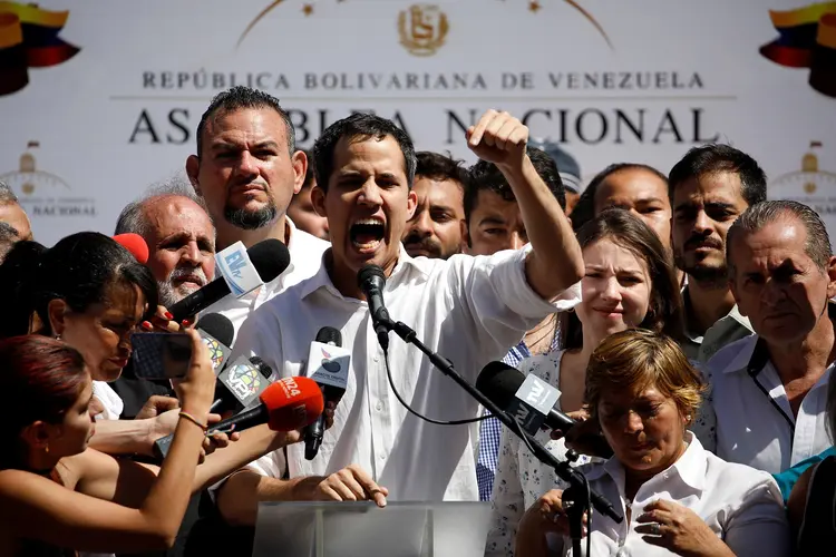 Juan Guaidó: o presidente da Assembleia Nacional da Venezuela se declarou presidente interino do país nesta quarta (Carlos Garcia Rawlins/Reuters)