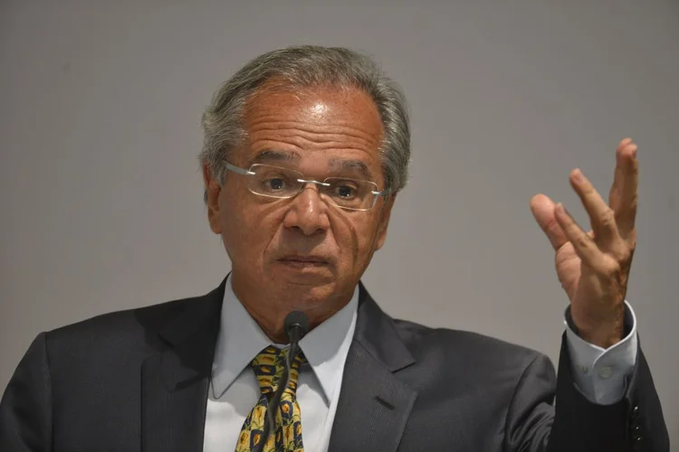 Paulo Guedes: ministro tem pressa para novo pacto federativo, mas parlamentares querem foco na Reforma da Previdência (Valter Campanato/Agência Brasil)