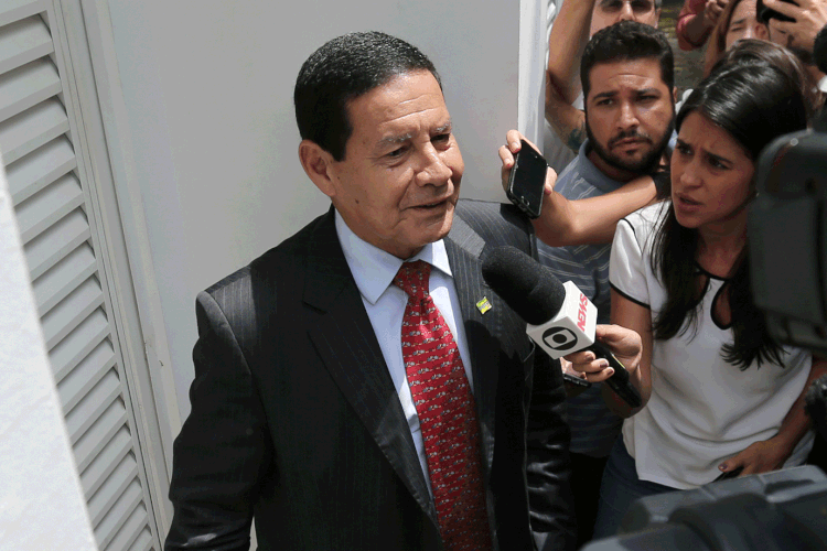 Hamilton Mourão: General é presidente interino enquanto Bolsonaro está em Davos (Sergio Moraes/Reuters)