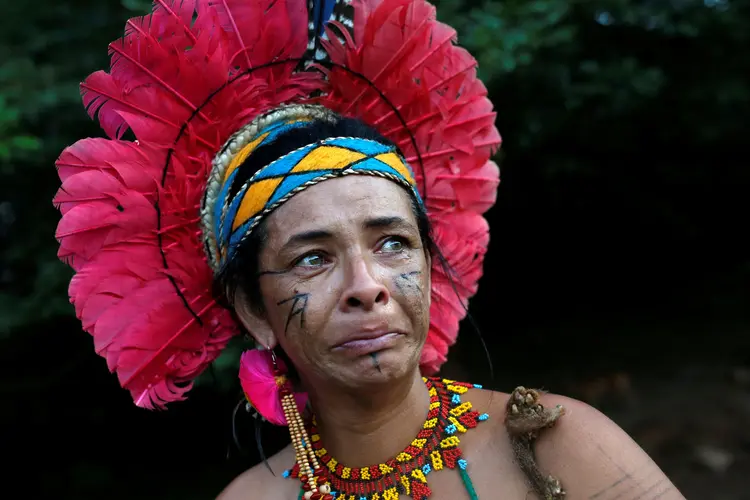 Indígena em Brumadinho: com rio contaminado, tribo teme fim da subsistência (Adriano Machado/Reuters)