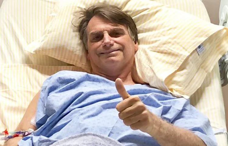 Bolsonaro no hospital: Presidente receberá ministros só se houver liberação médica (Twitter/Reprodução)