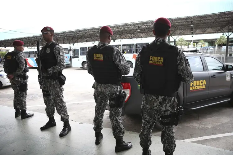 Fortaleza, Ceará: Força Nacional de Segurança Pública fez policiamento ostensivo durante ataques na cidade (José Cruz/Agência Brasil)