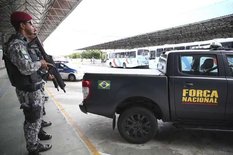 Força Nacional: a operação terá o apoio logístico da Polícia Rodoviária Federal (PRF) (José Cruz/Agência Brasil)