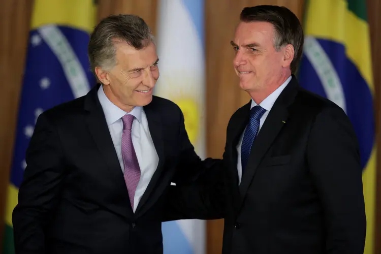 Em sua próxima reunião com Macri, no dia  de junho, Bolsonaro discutirá, entre outros assuntos, o acordo comercial que está sendo negociado por Mercosul e União Europeia (Ueslei Marcelino/Reuters)