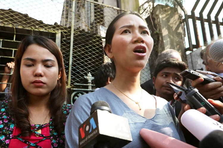 Mianmar: os jornalistas faziam uma reportagem sobre a violência militar (Ann Wang/Reuters)