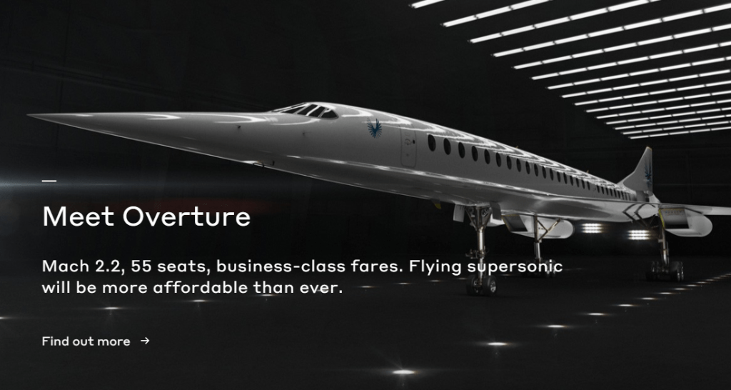 Startup arrecada US$100 milhões para construir avião supersônico