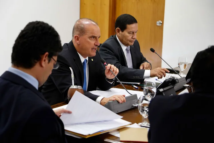 O ministro de Estado Chefe da Casa Civil da Presidência da República, Onyx Lorenzoni, durante Reunião do Conselho de Governo. (Romério Cunha/VPR/Agência Brasil)