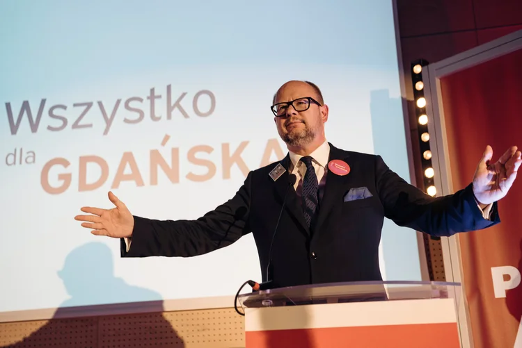 Pawel Adamowicz: o prefeito de Gdansk, na Polônia, que foi morto devido a um ataque a facadas. Foto tirada em 27 de outubro de 2018 (Teceiros/Reuters)