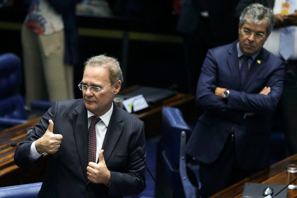 No Senado, Renan Calheiros diz que não há eleição sem voto secreto