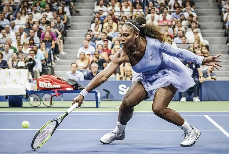 Serena Williams no Aberto dos Estados Unidos, no ano passado: uniforme criado por Virgil Abloh | Robert Deutsch/Reuters / 