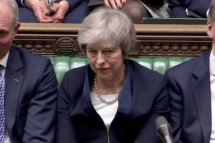 Theresa May: Partido Trabalhista protocolou um voto de desconfiança contra a premiê britânica (Reuters TV/Reuters)