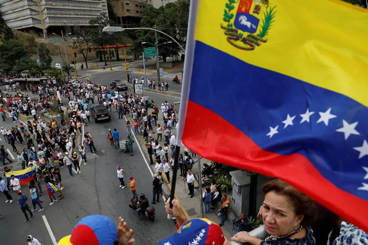 Protestos na Venezuela contra o governo Maduro (Manaure Quintero/Reuters)