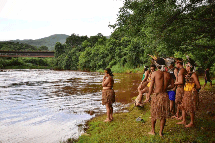 Brumadinho: Rompimento da barragem em MG afetou comunidades indígenas da região (FUNAI/Divulgação/Reuters)