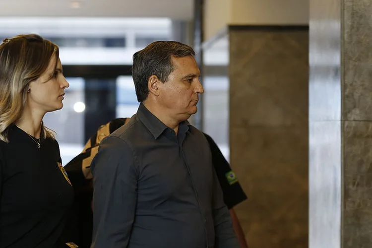 Régis Fichtner durante a Operação C'Est Fini, quando foi preso em novembro (Tânia Rêgo/Agência Brasil)