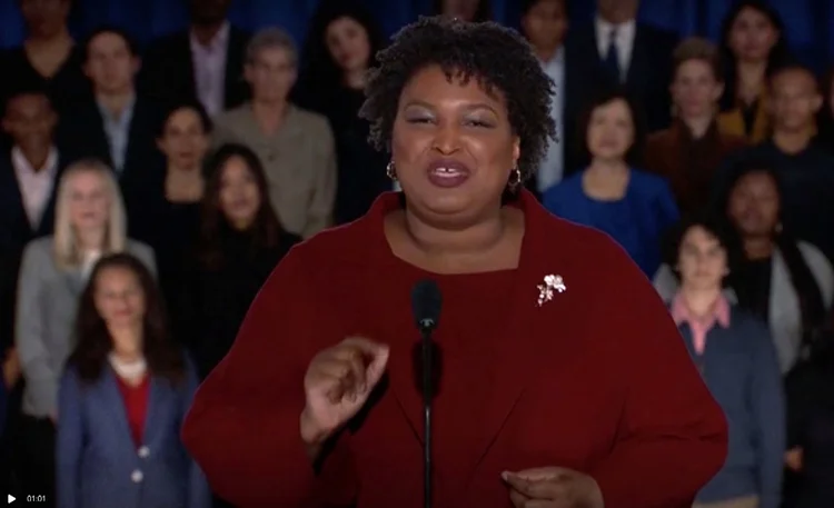 Stacey Abrams: política democrata escolhida para retrucar discurso de Trump durante Estado da União (Reuters TV/Reuters)