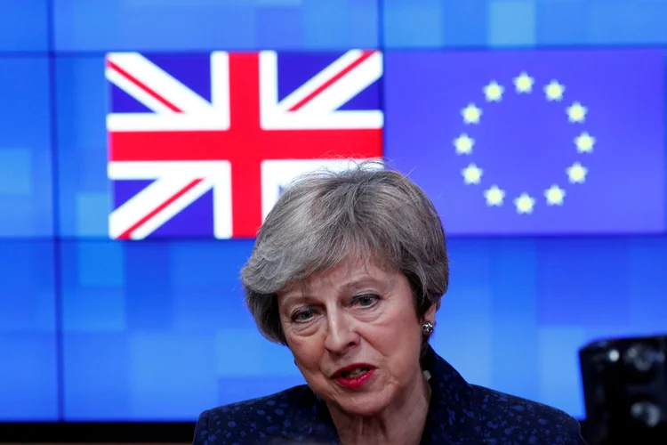 Theresa May: primeira ministra britânica apela a parlamentares para que aprovem acordo (Francois Lenoir/Reuters)