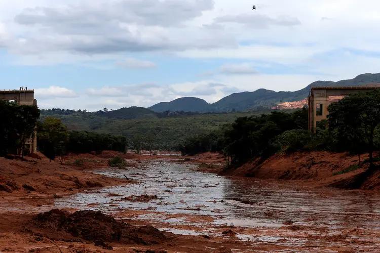 Brumadinho (MG): rastro de lama após rompimento de barragem da Vale (Adriano Machado/Reuters)