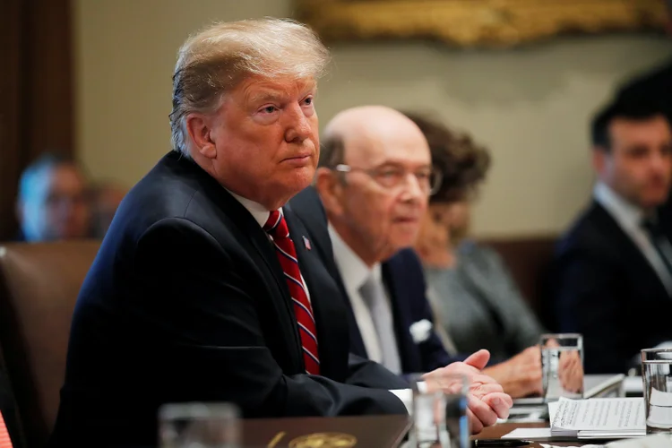 Trump: "Eu não posso dizer que estou muito feliz", afirmou o presidente (Carlos Barria/Reuters)