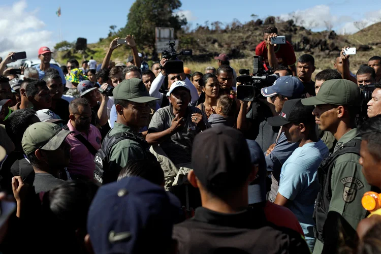 Venezuela: Militares entraram em conflito com população de cidade fronteiriça com o Brasil (Ricardo Moraes/Reuters)